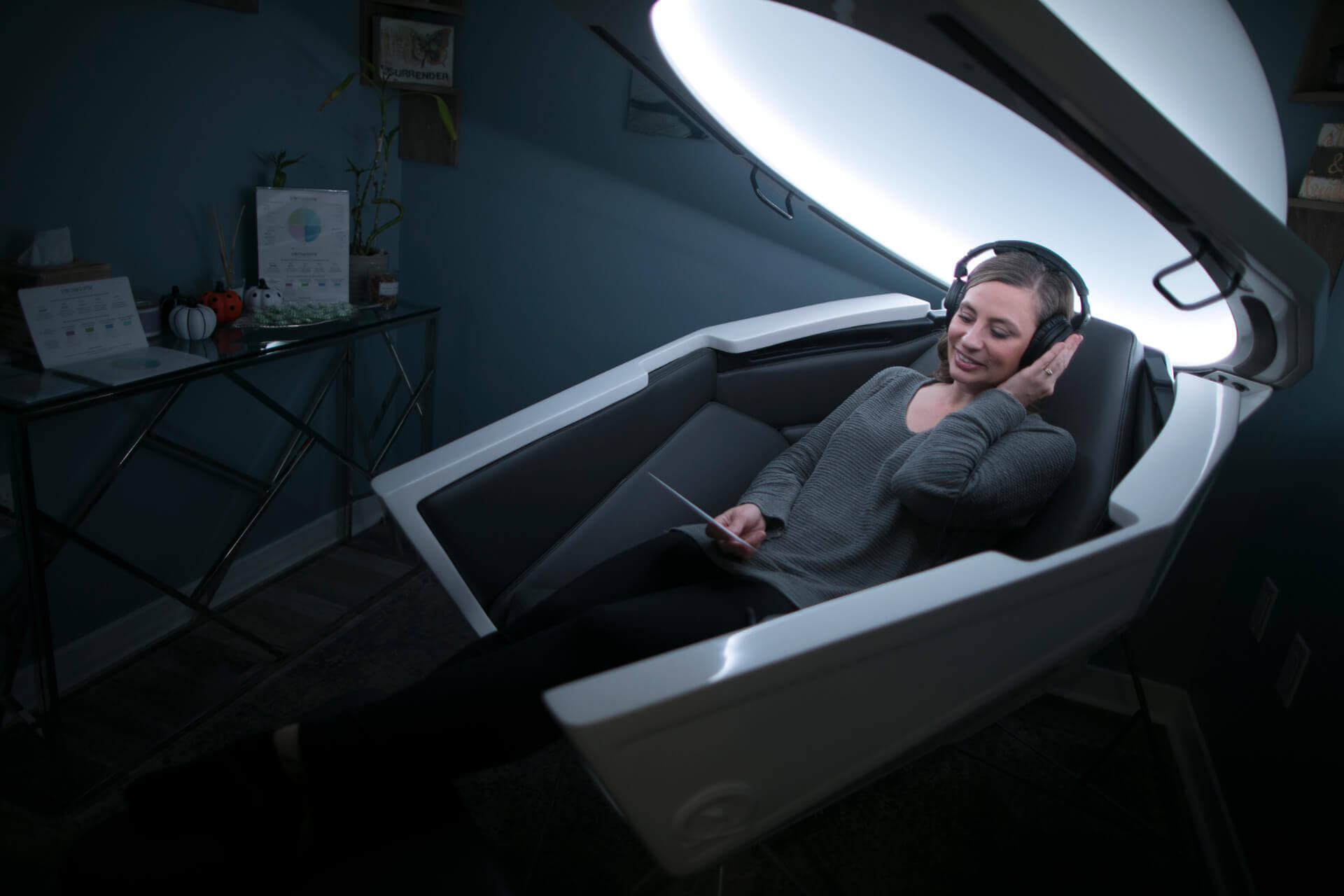 Somadome Meditation Pod Sudbury Massachusetts At Everybody in Mind Wellness Center.